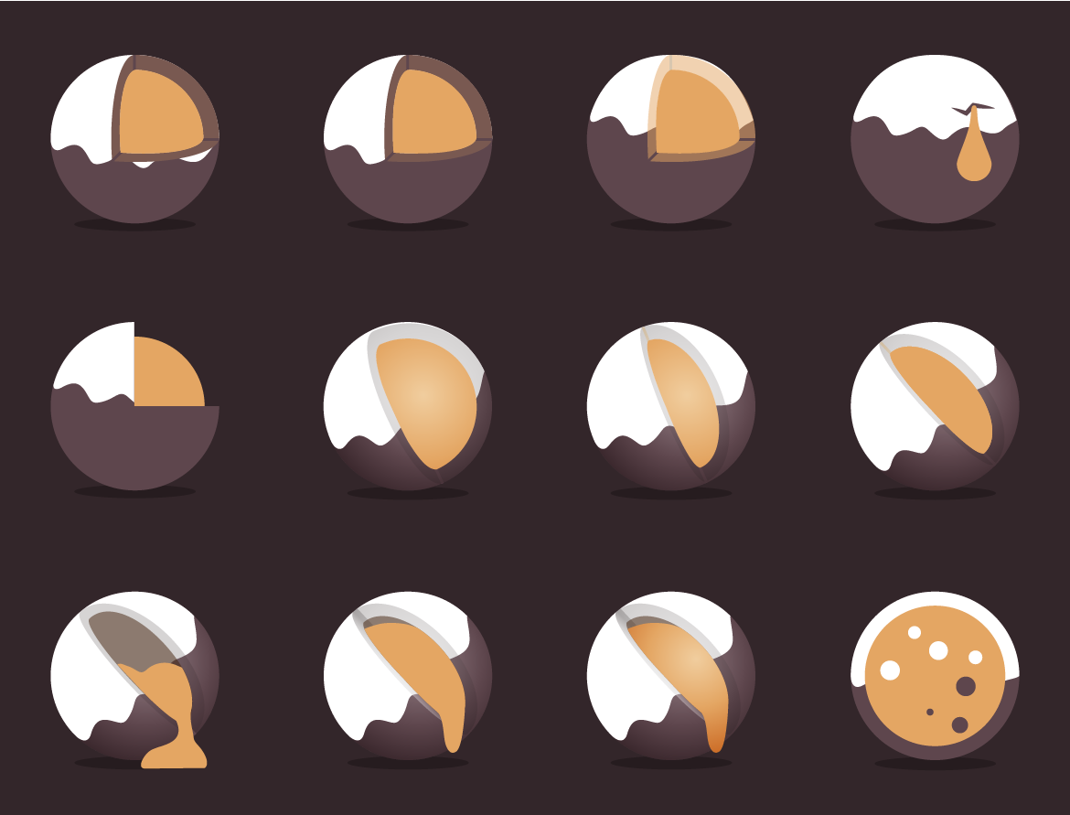 Ganache Logo Concepts - Core Cutaways