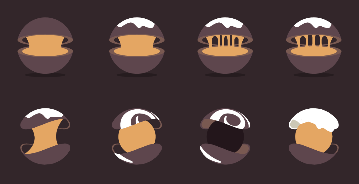 Ganache Logo Concepts - Gooey Cores