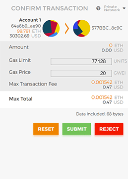 MetaMask transaction confirmation