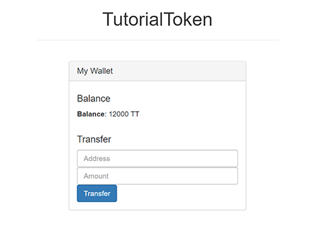 TutorialToken Wallet